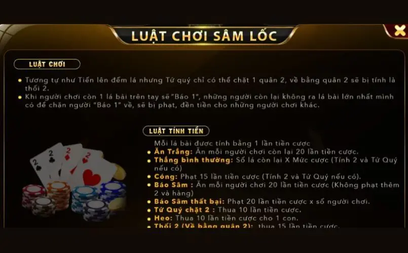 Luật chơi Sâm Lốc