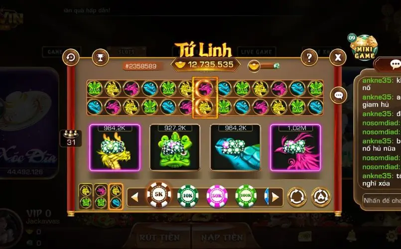 Vì sao slot game Tứ Linh hấp dẫn người chơi đến vậy?